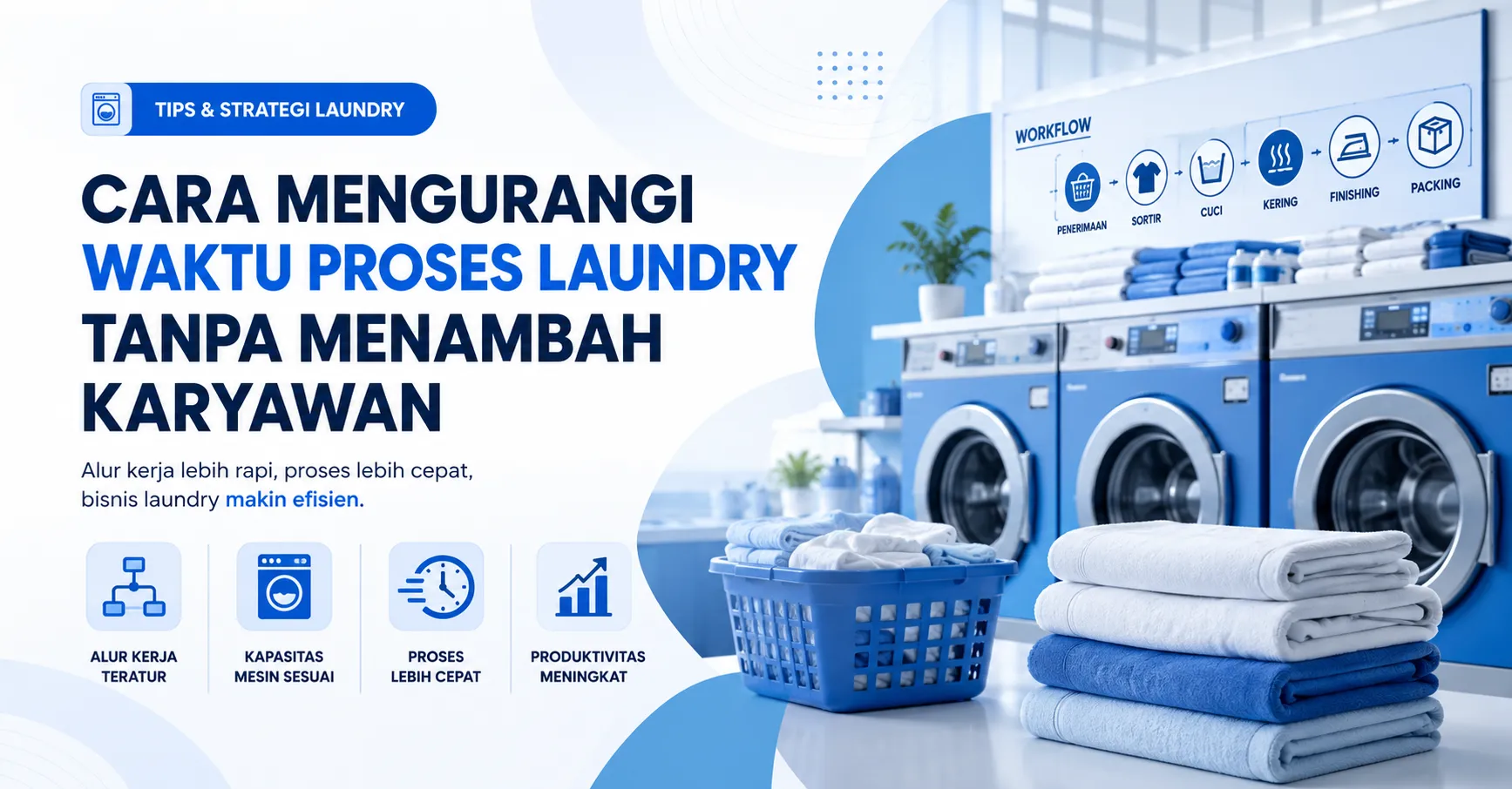 Cara Mengurangi Waktu Proses Laundry Tanpa Menambah Karyawan